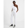 FRENCH CONNECTION ALANIA LYOCELL BLEND TROUSERS WHITE |