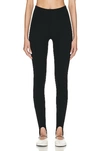 Leset Rio Stretch-ponte Stirrup Leggings In Black