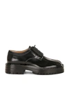 Maison Margiela Women's Leather Tabi Lace-up Shoes In Black