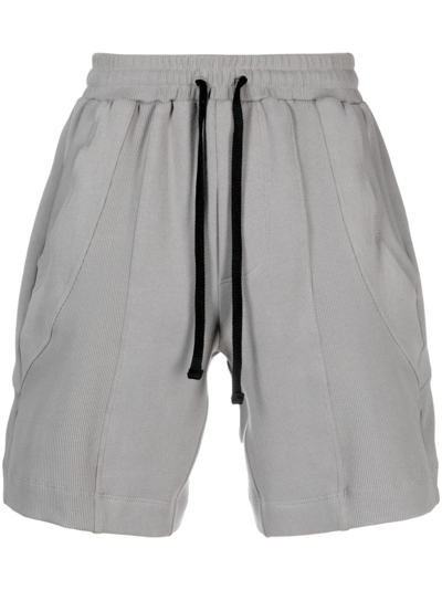 Styland Organic Cotton Track Shorts In Grey