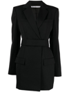 Alexander Wang Belted Blazer Mini Dress In Black