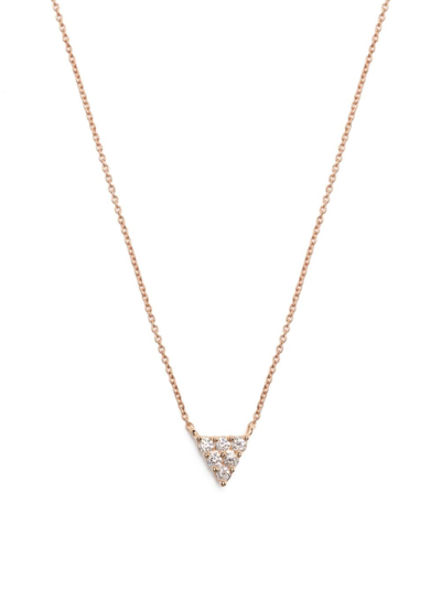 Dana Rebecca Designs 14kt Rose Gold Vivienne Lily Triangle Diamond Necklace