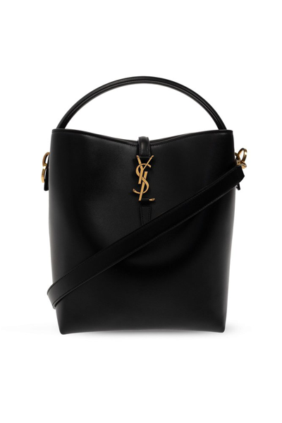 Saint Laurent Le 37 Open Top Shoulder Bag In Black