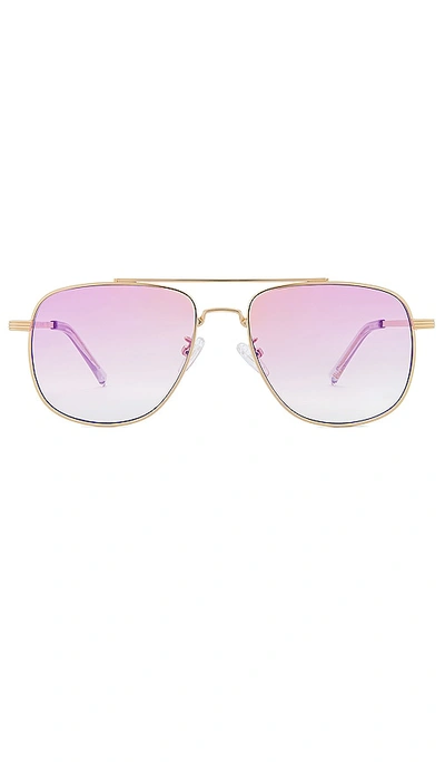 Le Specs The Charmer Sunglasses In Bright Gold