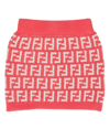 FENDI FENDI KIDS FF MOTIF HIGH WAIST SKIRT