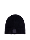 C.P. COMPANY C.P. COMPANY LOGO PATCH KNITTED BEANIE