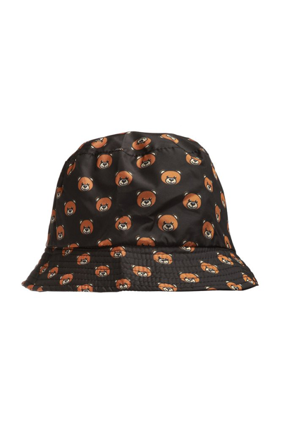 Moschino Teddy Bear-print Bucket Hat In Black