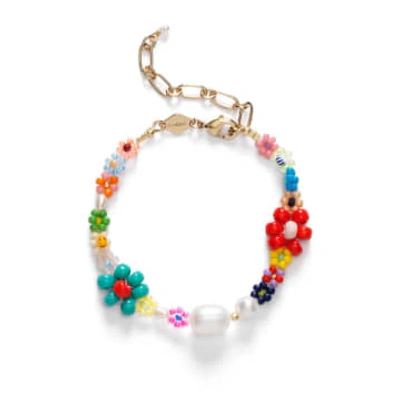 Anni Lu Mexi Flower Bracelet In Multicoloured
