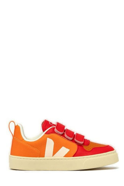 Veja Kids'  Small V-10 Sneakers Cv0503283c In Orange