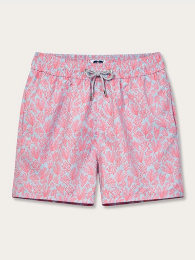 Love Brand & Co. Men's Crazy Coral Staniel Swim Shorts In Pink