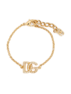 Dolce & Gabbana Dg Crystal Charm Bracelet In Gold