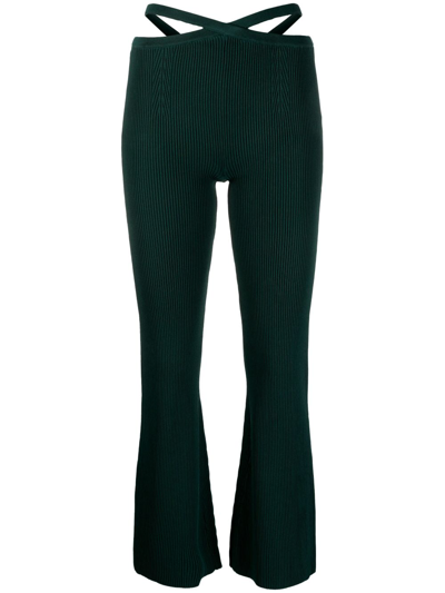 Cult Gaia Ashton Knit Trouser In Green