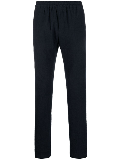 Tommy Hilfiger Seersucker-texture Track Pants In Blue