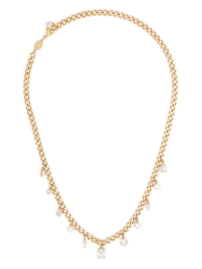 Swarovski Dextera Crystal-charm Necklace In Gold