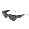 Dior Women's Shield Sunglasses, 144mm In Black/gray Solid