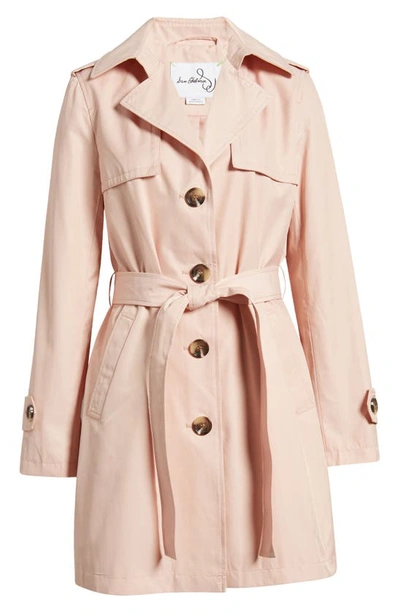 Sam Edelman Water Repellent Trench Coat In Ballet Pink