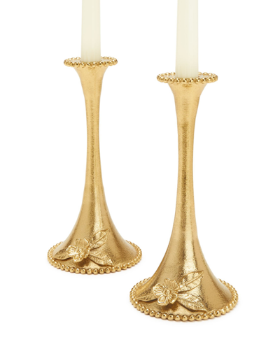 Charter Club Gilded Candle Holders, Set Of 2, Created For Macy's