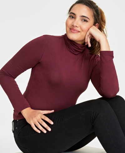 On 34th Women's Modal Turtleneck, Created For Macy's In Port Royale
