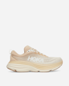 Hoka One One M Bondi 8 Man Sneakers Beige Size 9 Textile Fibers In Beige