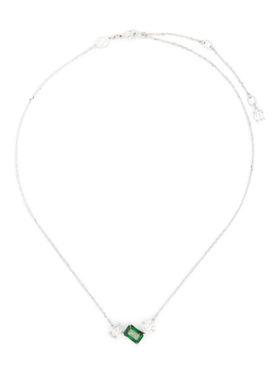 Swarovski Halskette Mit Kristallen In Silver