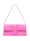 Jacquemus Dark Pink Leather Le Bambino Long Shoulder Bag