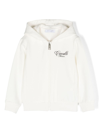 dressing gownRTO CAVALLI JUNIOR LOGO-EMBROIDERED ZIPPED HOODIE