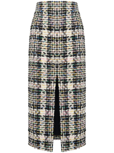 Alexander Mcqueen Midi Skirt In Multicolor