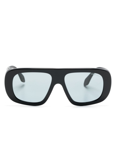 Giorgio Armani Sonnenbrille Mit Oversized-gestell In Black