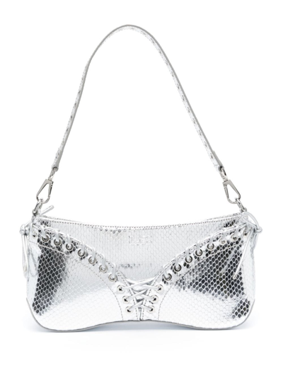 Ludovic De Saint Sernin The Cleavage Shoulder Bag In Silver