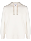 BRUNELLO CUCINELLI RIBBED-KNIT DRAWSTRING HOODIE