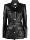 BALLY BELTED LEATHER JACKET