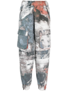 Diesel P-mirt-cmf Cargo Pants In Grey