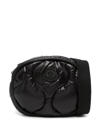Moncler Black Delilah Quilted Shoulder Bag In Schwarz