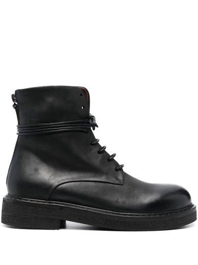 Marsèll Parrucca 40mm Lace-up Leather Boots In Black