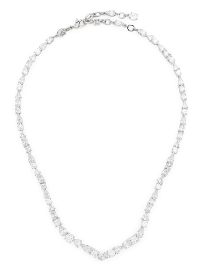 Swarovski Mesmera Crystal-embellished Necklace In 银色