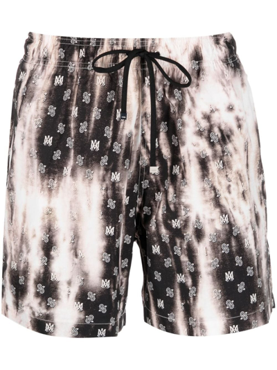 Amiri Floral-print Silk Shorts In Multi