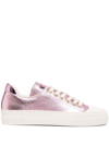 TOM FORD CITY METALLIC-FINISH SNEAKERS
