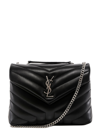 Saint Laurent Large Loulou Shoulder Bag In Black