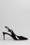 CHRISTIAN LOUBOUTIN PUMPS IN BLACK PATENT LEATHER