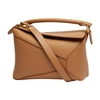 Loewe Small Puzzle Bag In Soft Grained Calfskin In Toffee
