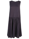 Apuntob Jersey Midi Dress In Black