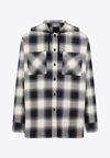 GIVENCHY CHECKED SHIRT WITH HOOD