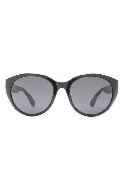 Gucci 56mm Cat Eye Sunglasses In Black Black Grey