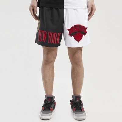 Pro Standard Mens New York Knicks  Knicks Split Woven Shorts In Black/white