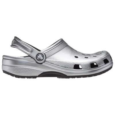 Crocs Mens  Classic Clog In Silver/black