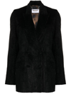 Philipp Plein Metallic Corduroy Blazer In Black