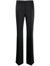 ETRO FLORAL-JACQUARD FLARED SATIN TROUSERS
