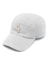 ELEVENTY LOGO-EMBROIDERED WOOL CAP