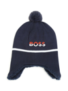 BOSSWEAR LOGO-EMBROIDERED KNITTED HAT