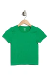 Elodie Short Sleeve Seamless T-shirt In Green